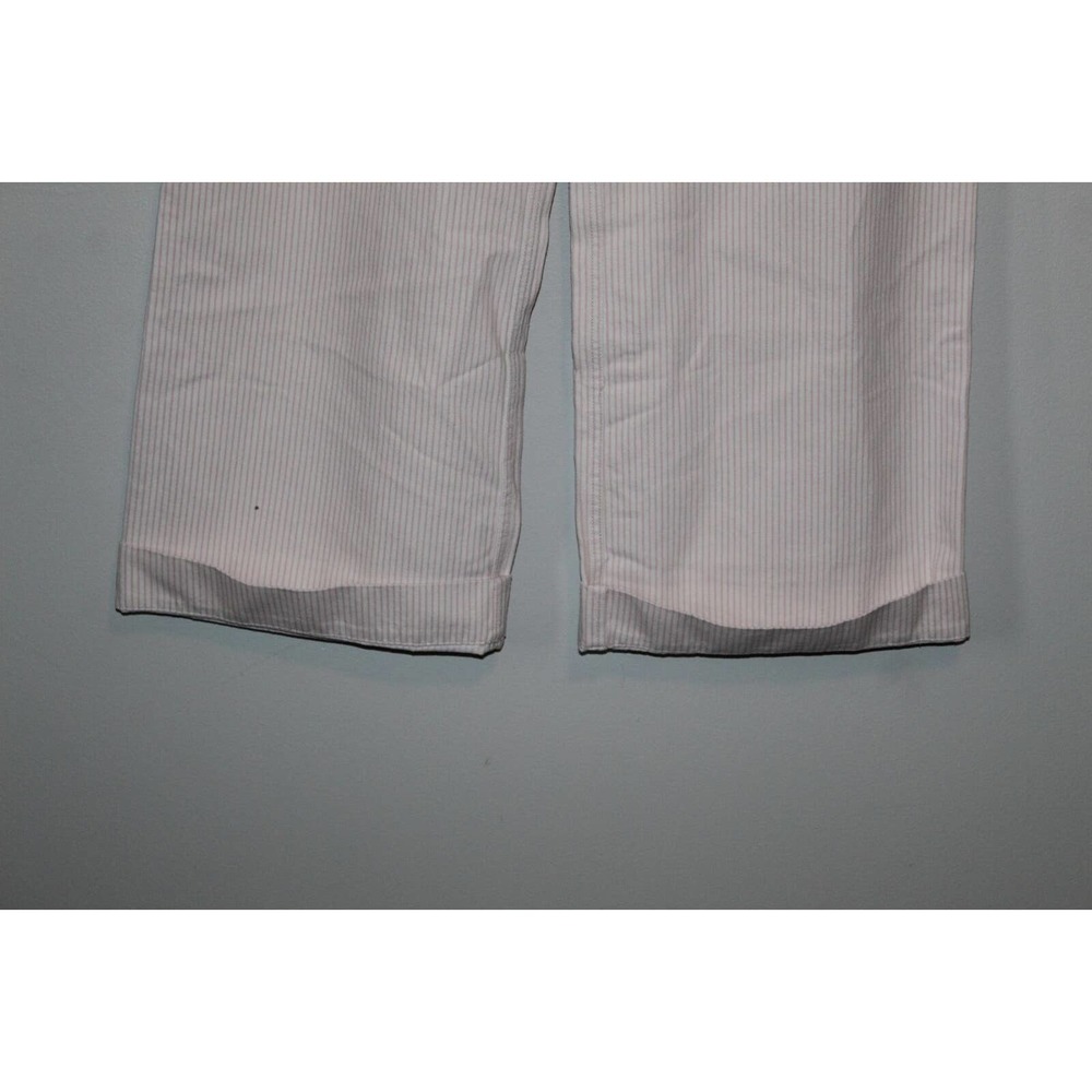NWT Lauren Jeans Co Striped Wide Leg Trouser Denim Jean Pink Plus Size 14 H14626 - Picture 3 of 12